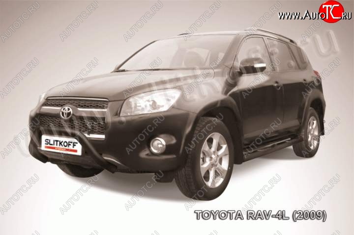 16 399 р. Кенгурятник d76 мини  Toyota RAV4  XA30 (2009-2010) 5 дв. удлиненный 1-ый рестайлинг (Цвет: серебристый)  с доставкой в г. Нижний Новгород