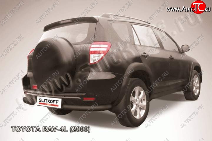 5 949 р. Уголки d76  Toyota RAV4  XA30 (2009-2010) 5 дв. удлиненный 1-ый рестайлинг (Цвет: серебристый)  с доставкой в г. Нижний Новгород