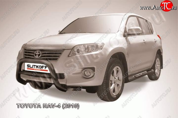 18 399 р. Кенгурятник d76 низкий Toyota RAV4 XA30 5 дв. 2-ой рестайлинг (2010-2013) (Цвет: серебристый)  с доставкой в г. Нижний Новгород