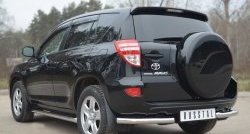 12 499 р. Защита заднего бампера (Ø63 мм, нержавейка) SLITKOFF Toyota RAV4 XA30 5 дв. 2-ой рестайлинг (2010-2013)  с доставкой в г. Нижний Новгород. Увеличить фотографию 4