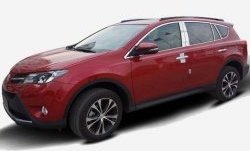 13 849 р. Накладки на стойки дверей СТ Toyota RAV4 XA40 5 дв. дорестайлинг (2012-2015) (Неокрашенные)  с доставкой в г. Нижний Новгород. Увеличить фотографию 3