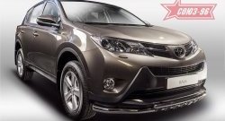 Защита переднего бампера двойная Souz-96 (d60/42) Toyota RAV4 XA40 5 дв. дорестайлинг (2012-2015)