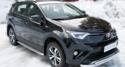 20 699 р. Широкая защита порогов (рестайлинг) SLITKOFF Toyota RAV4 XA40 5 дв. дорестайлинг (2012-2015)  с доставкой в г. Нижний Новгород. Увеличить фотографию 4