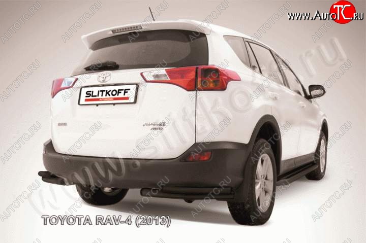 5 899 р. Уголки d57+d42 двойные  Toyota RAV4  XA40 (2012-2015) 5 дв. дорестайлинг (Цвет: серебристый)  с доставкой в г. Нижний Новгород