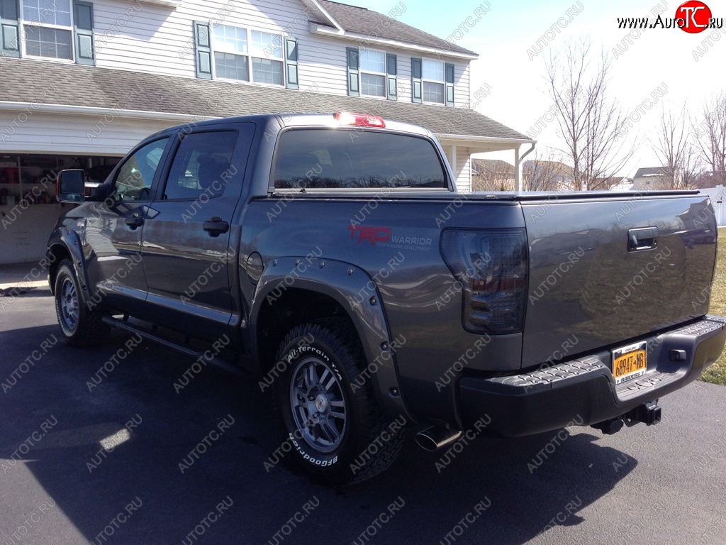 14 099 р. Накладки на колёсные арки BUSHWACKER Toyota Tundra XK50 дорестайлинг (2007-2009) (Неокрашенные)  с доставкой в г. Нижний Новгород