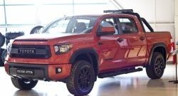 1 099 р. Реснички на фары RA Toyota Tundra XK50 2-ой рестайлинг (2013-2024) (Неокрашенные)  с доставкой в г. Нижний Новгород. Увеличить фотографию 3