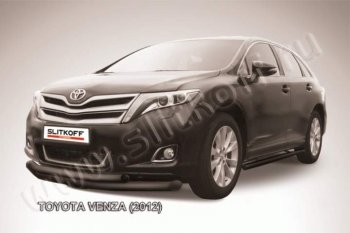 Защита переднего бампера d76+d57 Slitkoff Toyota (Тойота) Venza (Венза)  GV10 (2012-2016) GV10 рестайлинг