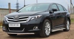 11 499 р. Одинарная защита переднего бампера диаметром 42 мм SLITKOFF  Toyota Venza  GV10 (2012-2016) рестайлинг  с доставкой в г. Нижний Новгород. Увеличить фотографию 4