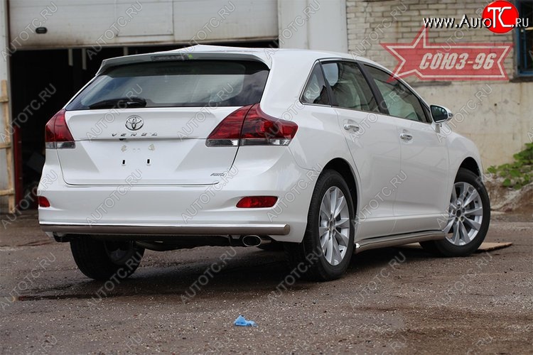 15 839 р. Защита заднего бампера рестайлинг Souz-96 Long (d60) Toyota Venza GV10 дорестайлинг (2008-2012)  с доставкой в г. Нижний Новгород