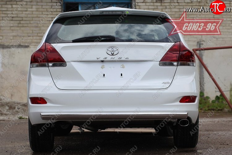 15 929 р. Защита задняя овальная 75х42 Toyota Venza GV10 дорестайлинг (2008-2012)  с доставкой в г. Нижний Новгород