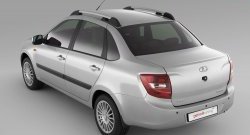 3 059 р. Рейлинги Petroil Tuning на автомобиль Лада Гранта 2190 седан дорестайлинг (2011-2017) (Серебристые)  с доставкой в г. Нижний Новгород. Увеличить фотографию 2