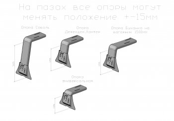 58 999 р. Багажник (корзина) (для а/м без люка, 1500х2750 мм) РИФ ГАЗ Соболь 2217 автобус 1-ый рестайлинг (2003-2010)  с доставкой в г. Нижний Новгород. Увеличить фотографию 8