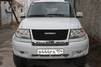 12 499 р. Решетка радиатора CrTuning Уаз Патриот 3163 5 дв. дорестайлинг (2005-2013) (Сетка черная, С надписью PATRIOT)  с доставкой в г. Нижний Новгород. Увеличить фотографию 8