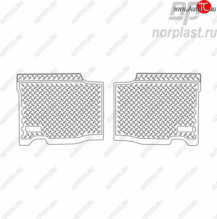 999 р. Комплект ковриков в салон 2005-2013 г.в. Norplast (длинные задние)  Уаз Патриот ( 3163 5 дв.,  Спорт,  3163 5-дв.) (2005-2025) дорестайлинг, 1-ый рестайлинг, 2-ой рестайлинг  с доставкой в г. Нижний Новгород