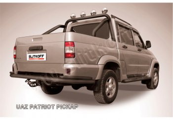 Защита заднего бампера Slitkoff (Ø76 и 42 мм) Уаз (uaz) Патриот (Patriot)  23632 (2008-2014) 23632 дорестайлинг пикап