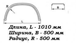 1 559 р. Крыло К-500 Fuso (круглое) Master-Plast Hino 300 (2010-2024)  с доставкой в г. Нижний Новгород. Увеличить фотографию 2