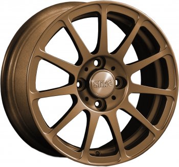 Кованый диск Slik Classik 6x14 (Металлик: коньячная бронза глянец BNZCGN) Chevrolet Aveo T200 хэтчбек 5 дв (2002-2008) 4x100.0xDIA56.5xET45.0