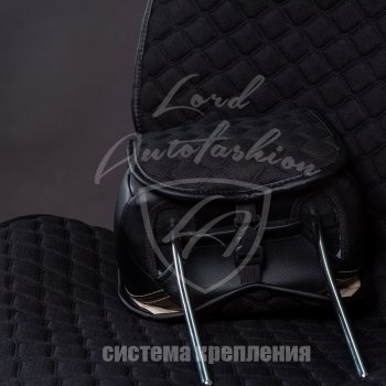 2 899 р. Универсальная накидка на сиденья Lord Autofashion Кристалл (трикотаж, 2 места) ИжАвто Ода 2717 Версия (1991-2005) (Красный)  с доставкой в г. Нижний Новгород. Увеличить фотографию 7