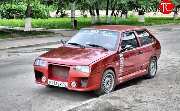 9 599 р. Передний бампер Миллер-2  Лада 2108 - 21099 (Неокрашенный)  с доставкой в г. Нижний Новгород