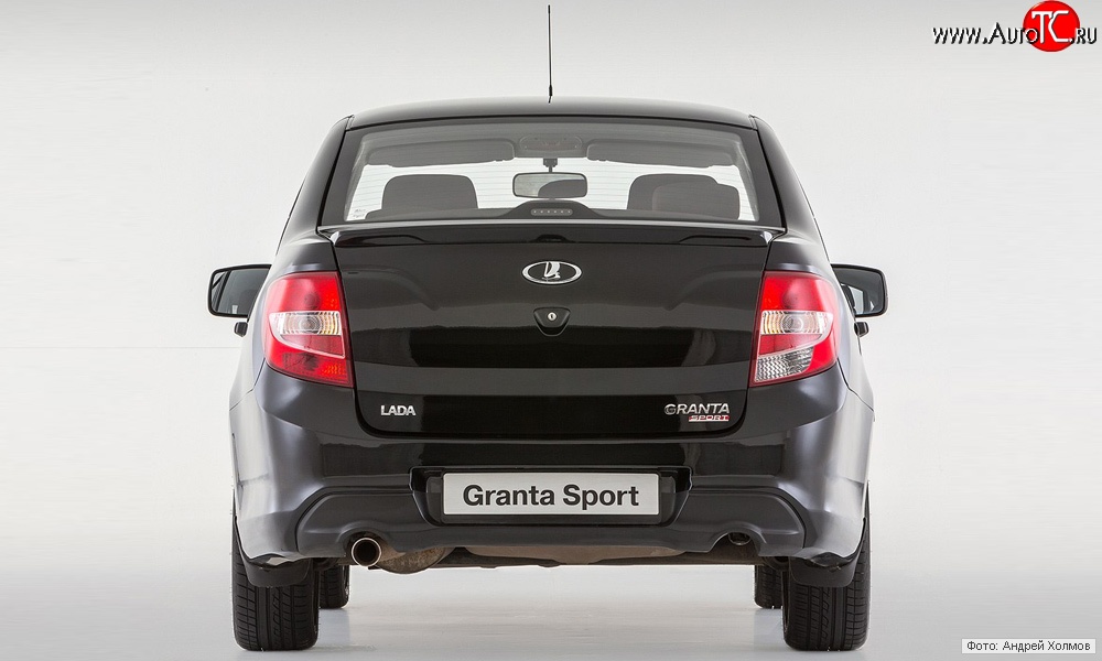 9 799 р. Задний бампер Granta Sport  Лада Гранта  2190 (2011-2017) седан дорестайлинг (Неокрашенный)  с доставкой в г. Нижний Новгород