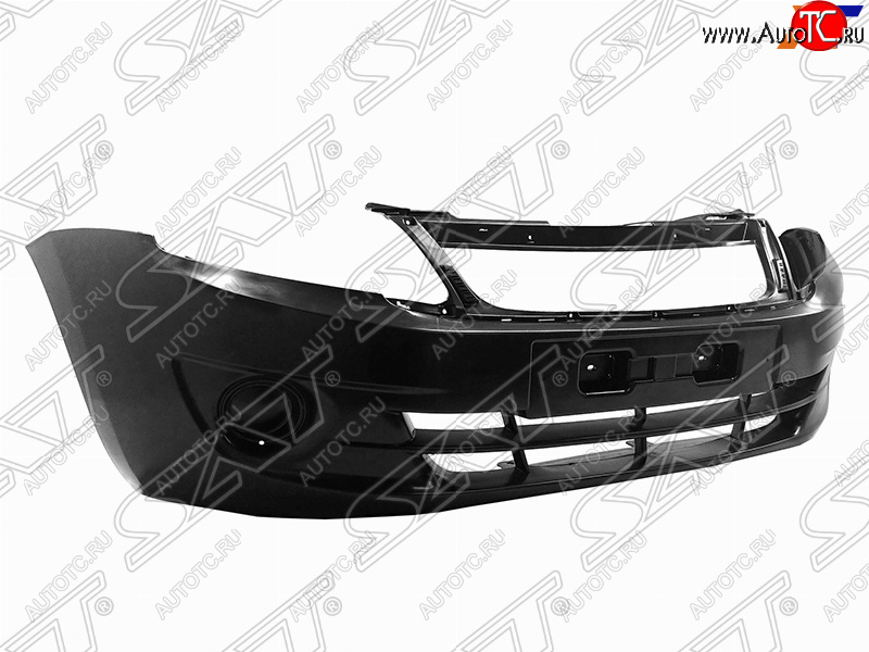 1 899 р. Передний бампер SAT (без отверстий под ПТФ)  Лада Гранта  2190 (2011-2017) седан дорестайлинг (Неокрашенный)  с доставкой в г. Нижний Новгород