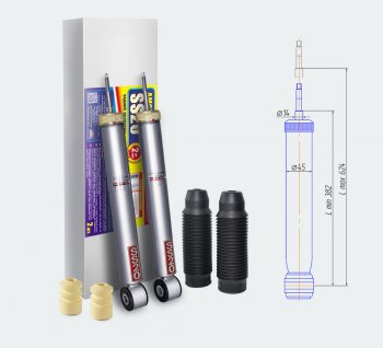 7 849 р. Амортизаторы задние усиленные SS20  Лада Ларгус (2012-2024) дорестайлинг R90, рестайлинг R90 (Комфорт-Оптима)  с доставкой в г. Нижний Новгород. Увеличить фотографию 1