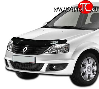 2 879 р. Дефлектор капота NovLine  Renault Logan  1 (2004-2010), Лада Ларгус (2012-2021)  с доставкой в г. Нижний Новгород