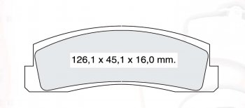 439 р. Колодка переднего дискового тормоза DAFMI INTELLI Chevrolet Niva 2123 дорестайлинг (2002-2008)  с доставкой в г. Нижний Новгород. Увеличить фотографию 3