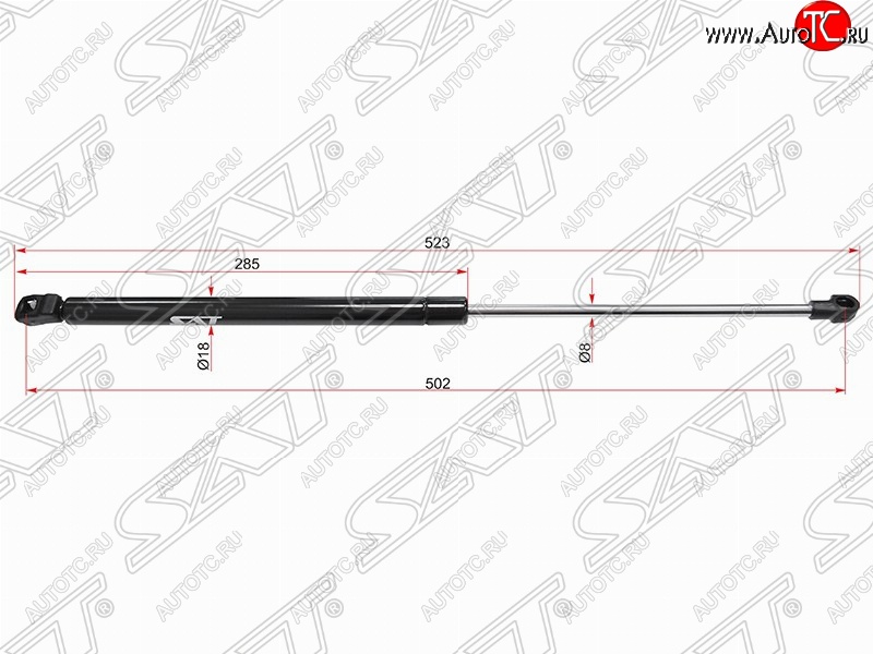 689 р. SAT крышки багажника SAT (L523 mm)  Volkswagen Bora - Passat  B5.5  с доставкой в г. Нижний Новгород