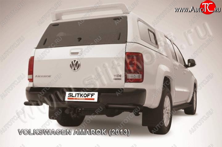 6 999 р. Уголки d57  Volkswagen Amarok (2009-2016) дорестайлинг (Цвет: серебристый)  с доставкой в г. Нижний Новгород