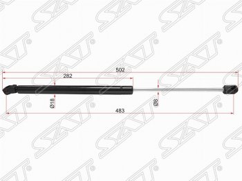 Газовый упор крышки багажника SAT Volkswagen Golf 5 хэтчбэк (2003-2009)