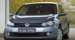 449 р. Реснички на фары RA  Volkswagen Golf  6 (2008-2014) хэтчбэк 5 дв. (Неокрашенные)  с доставкой в г. Нижний Новгород. Увеличить фотографию 2