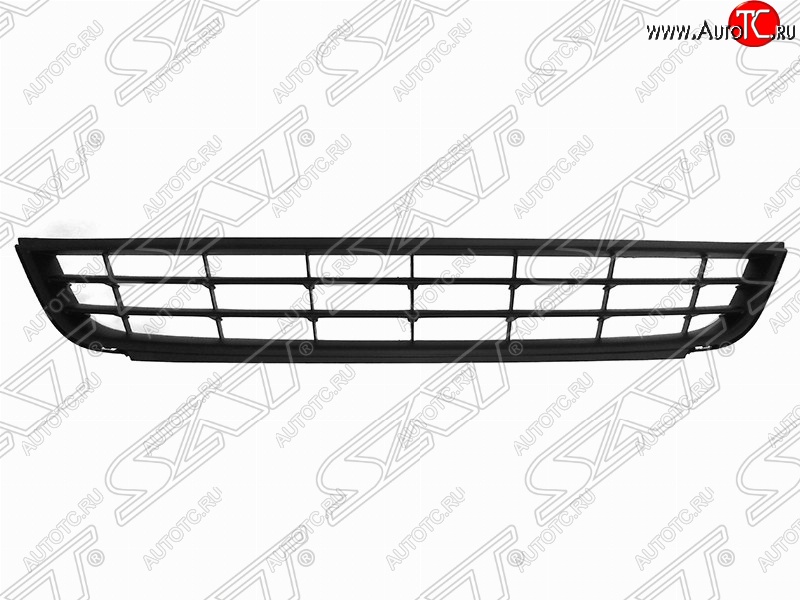 1 089 р. Решётка в передний бампер (с хром молдингом) SAT  Volkswagen Jetta  A6 (2011-2015) седан дорестайлинг  с доставкой в г. Нижний Новгород