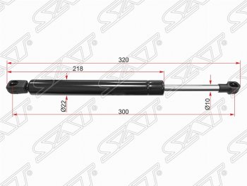 549 р. Газовый упор крышки багажника SAT Volkswagen Jetta A5 седан (2005-2011)  с доставкой в г. Нижний Новгород. Увеличить фотографию 1