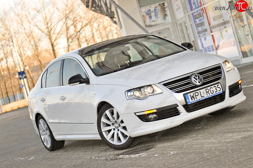 3 449 р. Накладка на передний бампер R-Line Volkswagen Passat B6 седан (2005-2011)  с доставкой в г. Нижний Новгород