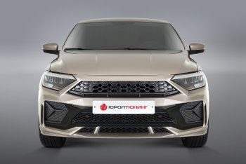 28 099 р. Передний бампер REBOOT  Volkswagen Polo  Mk6 (2020-2022) лифтбек (Окрашенный с выделением декоративных элементов)  с доставкой в г. Нижний Новгород. Увеличить фотографию 1