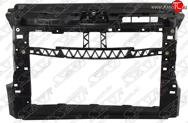 2 499 р. Рамка радиатора (телевизор) (бензин) SAT Volkswagen Polo 5 седан рестайлинг (2015-2020) (Неокрашенная)  с доставкой в г. Нижний Новгород
