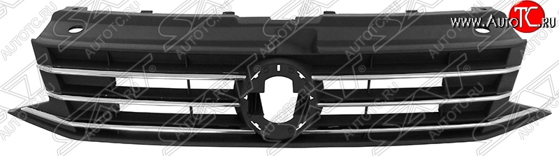 3 169 р. Решётка радиатора SAT Volkswagen Polo 5 седан рестайлинг (2015-2020) (Неокрашенная)  с доставкой в г. Нижний Новгород