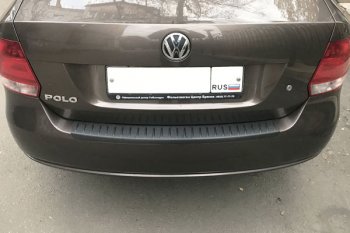 499 р. Защитная накладка заднего бампера Тюн-Авто Volkswagen Polo 5 седан дорестайлинг (2009-2015)  с доставкой в г. Нижний Новгород. Увеличить фотографию 2