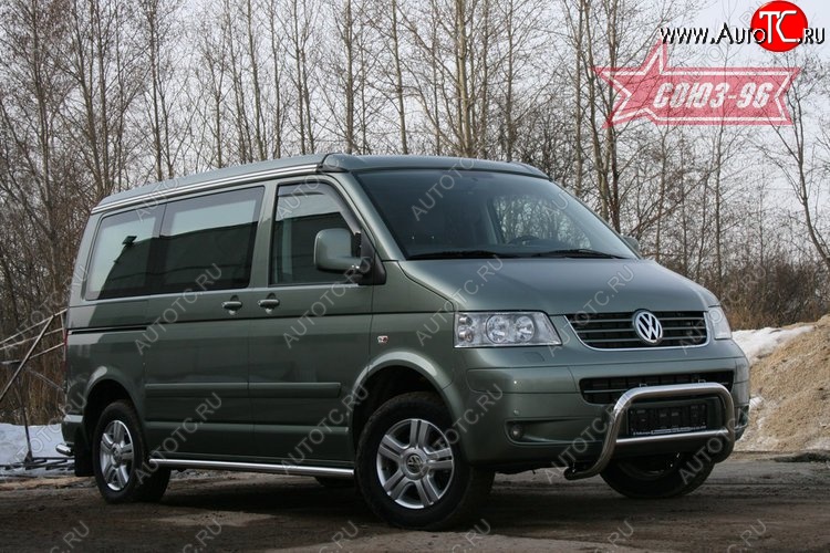 12 959 р. Защита переднего бампера Souz-96 (d60) Volkswagen Transporter T5 дорестайлинг (2003-2009)  с доставкой в г. Нижний Новгород