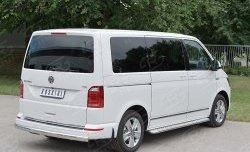 16 699 р. Защита заднего бампера (Ø75x42 мм, нержавейка, длинная база) Russtal Volkswagen Caravelle T6 дорестайлинг (2015-2019)  с доставкой в г. Нижний Новгород. Увеличить фотографию 3