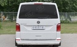 16 699 р. Защита заднего бампера (Ø75x42 мм, нержавейка, длинная база) Russtal Volkswagen Caravelle T6 дорестайлинг (2015-2019)  с доставкой в г. Нижний Новгород. Увеличить фотографию 4