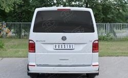 11 449 р. Защита заднего бампера (Ø42 мм, нержавейка, короткая база) SLITKOFF Volkswagen Multivan T6 дорестайлинг (2016-2019)  с доставкой в г. Нижний Новгород. Увеличить фотографию 2