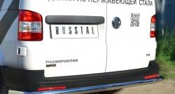 14 999 р. Защита заднего бампера (Ø63 мм, нержавейка) SLITKOFF  Volkswagen Caravelle  T5 - Transporter  T5  с доставкой в г. Нижний Новгород. Увеличить фотографию 2