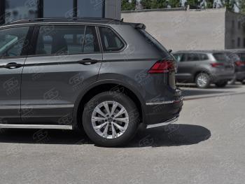 14 399 р. Защита заднего бампера (Ø42 мм, нержавейка, NOT R-LINE) SLITKOFF  Volkswagen Tiguan  Mk2 (2020-2022) рестайлинг  с доставкой в г. Нижний Новгород. Увеличить фотографию 3