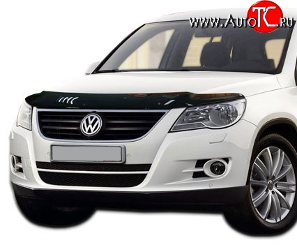 2 879 р. Дефлектор капота NovLine  Volkswagen Tiguan  NF (2006-2011) дорестайлинг  с доставкой в г. Нижний Новгород