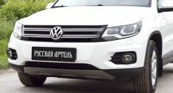 549 р. Реснички на фары RA  Volkswagen Tiguan  NF (2011-2017) рестайлинг (Неокрашенные)  с доставкой в г. Нижний Новгород. Увеличить фотографию 6