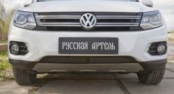 1 429 р. Защитная сетка решетки переднего бампера (Track & Field) РА  Volkswagen Tiguan  NF (2011-2017) рестайлинг  с доставкой в г. Нижний Новгород. Увеличить фотографию 2