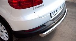 14 399 р. Защита заднего бампера (Ø76 мм, нержавейка,Track & Field) Russtal Volkswagen Tiguan NF рестайлинг (2011-2017)  с доставкой в г. Нижний Новгород. Увеличить фотографию 2