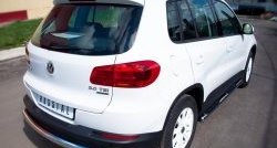 14 399 р. Защита заднего бампера (Ø76 мм, нержавейка,Track & Field) Russtal Volkswagen Tiguan NF рестайлинг (2011-2017)  с доставкой в г. Нижний Новгород. Увеличить фотографию 4